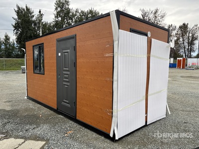 Simple Space 16 ft x 7 ft 3 in Wood Grain Mini ADU Tiny Home (Unused)