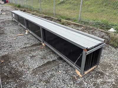 Quantity of (30) 20 ft x 17 ft 6 in Black Metal Roof Panels (Unused)
