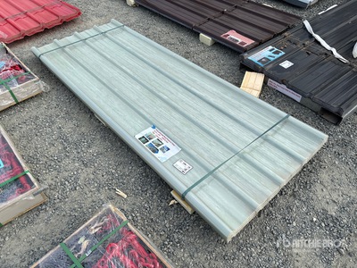 Quantity of (30) 8 ft x 3 ft Clear Corrugated Polycarbonate Roof Panel (Unused)