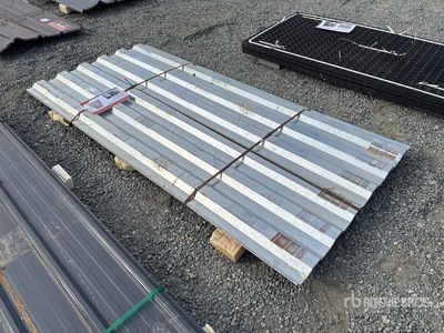 Quantity of (20) 8 ft x 3 ft 6 in Corrugated Metal Container Siding Panels (Unused)