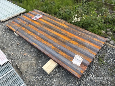 Quantity of (20) 8 ft x 3 ft 6 in Corrugated Metal Container Siding Panels (Unused)