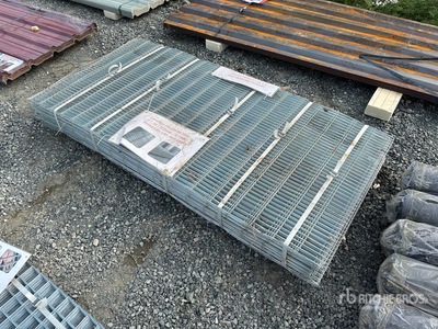 Quantity of (50) 6 ft x 3 ft Galvanized Steel Garden Mesh Staccionata (Unused)