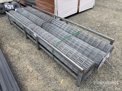 Quantity of (6) 66 ft x 5 ft Galvanized Welded Wire Mesh Staccionata (Unused)