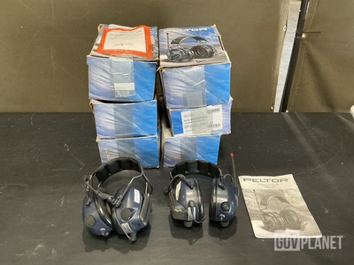 (6) Peltor Powercom Plus Headsets