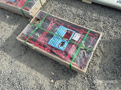 Quantity of Heavy Duty Ratchet Load Binders and Chains Varios, tienda, almacen, consumidor (Unused)