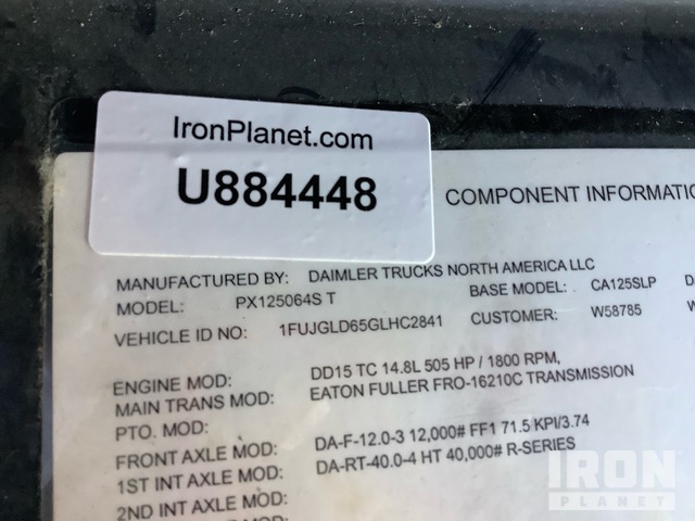 CAMIóN CAMAROTE 2016 FREIGHTLINER