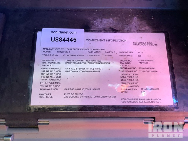 CAMIóN CAMAROTE 2017 FREIGHTLINER