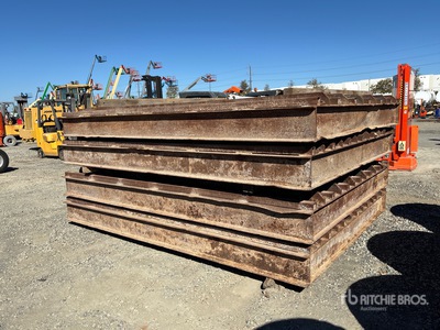 Quantity of (4) 8 ft x 12 ft Driveway Rumble Plate Boxes Varios. Industrial