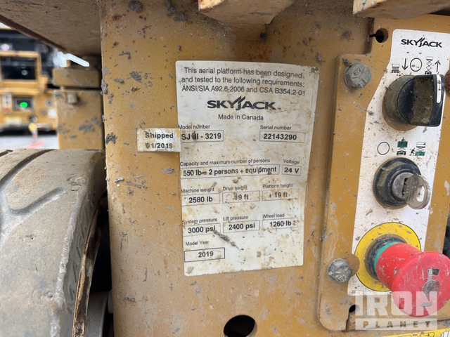 ELEVADOR TIJERA 2019 SKYJACK SJIII3219