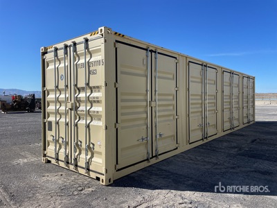 2025 40 ft High Cube Multi-Door Storage Container