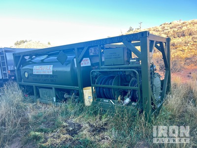 2500 gal Skid Mounted Steel Military Jet Fuel System Fuel Tank (Inoperable)