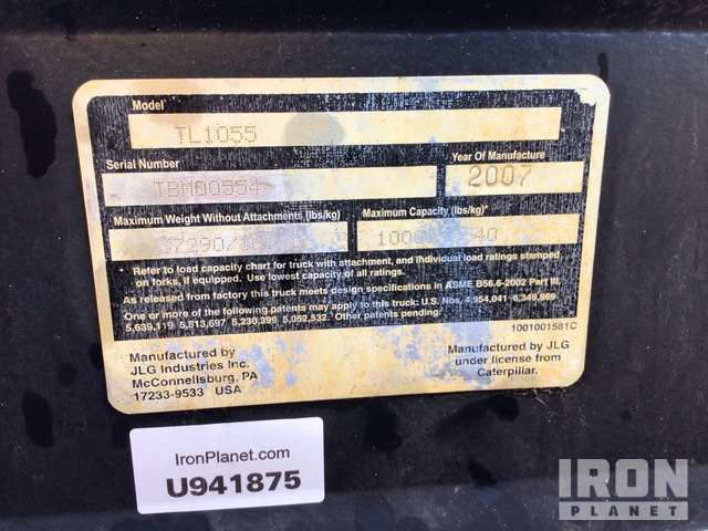 MANIPULADOR 2007 CATERPILLAR