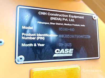 2025 Case 851NX 4x4 Retroexcavadora (Sin Usar) / Chargeuse-pelleteuse (Unused)