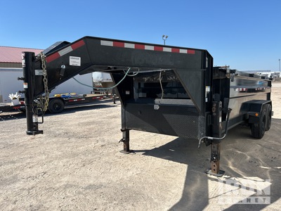 2023 PJ 3D262 16 ft T/A Gooseneck Dump Utility Trailer