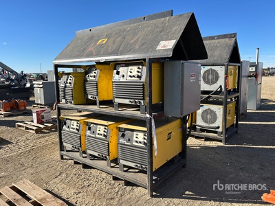 Quantity of (6) 2011 ESAAB ARC-410c 110 A Arc Multi Rack Electric Welder