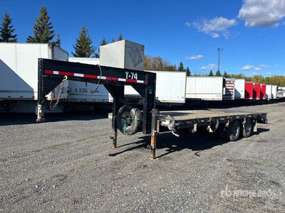 2008 Hillsboro 724TD 24 ft T/A Gooseneck Remolque Portamaquinaria