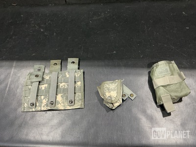 (40) M4 Three Mag Pouches, (281) Hand Grenade Pouches & Assorted Items