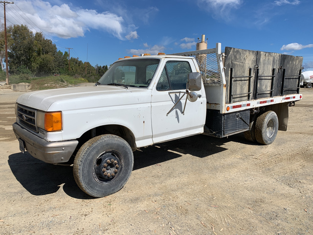 Dump Trucks For Ironplanet 1988 Ford F 450 Flatbed Dump Truck