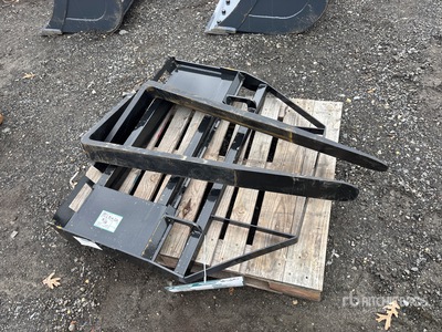 Quantity of (6) 2025 Mower King SA 48 in Qty of 6 48" ssl forks Skid Steer Forks (Unused)