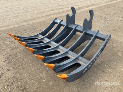 SEC 72 in Q/C Excavator Rake - Fits HItachi ZX330, EX330 ; John Deere 330, 370 (Unused)