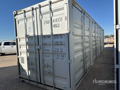2025 40 ft High Cube Multi-Door Storage Container
