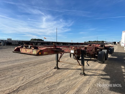 2015 Max Atlas T/A Super B-Train Lead Extendable Container Chassis Container Trailer