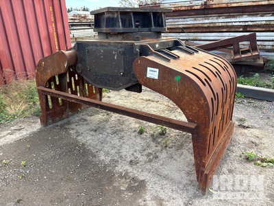 55 in Hydraulic Rotating Excavator Grapple - Fits 50 Ton Excavator