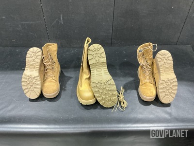 (15) Pairs of Hot Weather Boots & (22) Pairs of Combat Boots