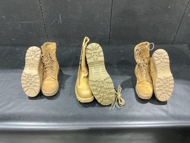 (15) Pairs of Hot Weather Boots & (22) Pairs of Combat Boots