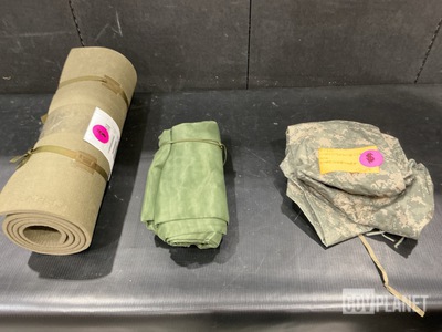 (26) Insect Net Protectors, (5) Tarps, (19) Sleeping Mats & (5) Sleeping Bags