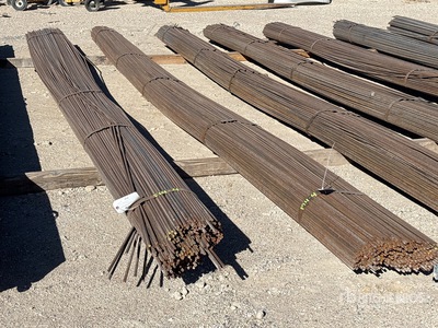 Quantity of (3) Bundles Of .375in x 20 ft Round Bars معادن متنوعة