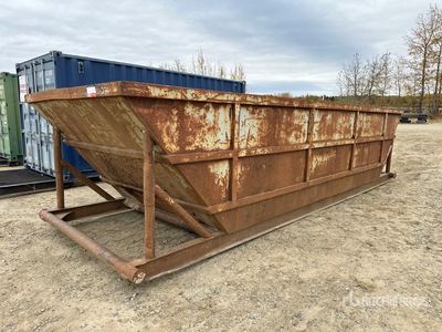 24 Ft x 8 Ft Skid-Mounted Scrap Steel Bin
