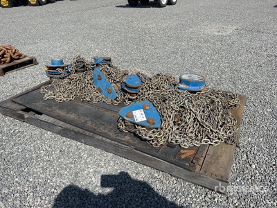 Quantity of (2) 16.5 Ton Chain Hoists