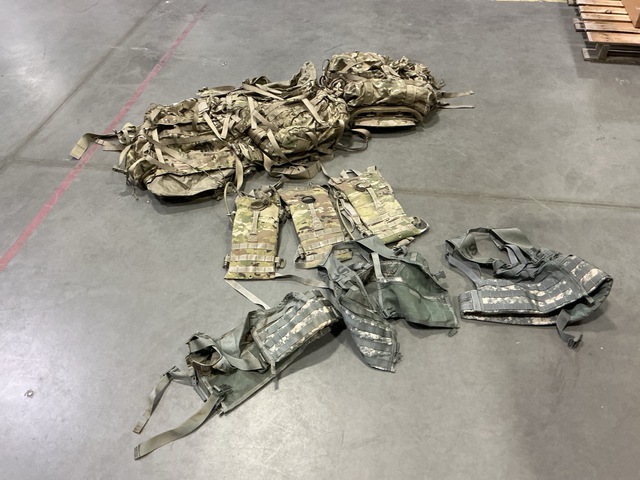 (8) Hydration Carriers, (13) Load Carriers, (1) Rifleman Set & Assorted Items