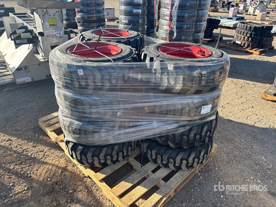 Quantity of (12) 10-16.5 10 Ply Équipements pour pneus (Unused) - Fits Skid Steer