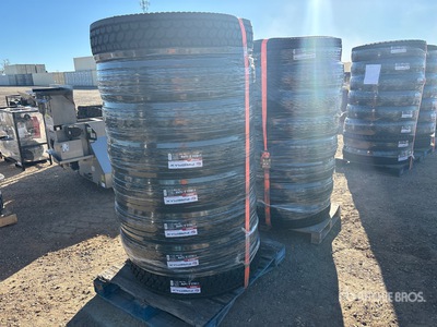Quantity of (16) 11R22.5 16 Ply Closed Shoulder Tires (Unused)