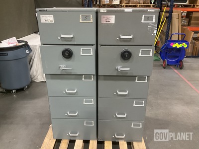 (2) Mosler SF-C5 Filing Cabinet Safes