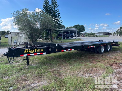 2013 Big Tex 28 ft T/A Flatbed Trailer