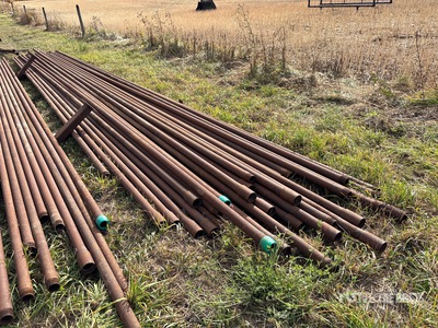 Quantity of (39) 2 3/8 in x 30 ft /- ft Drill Stem