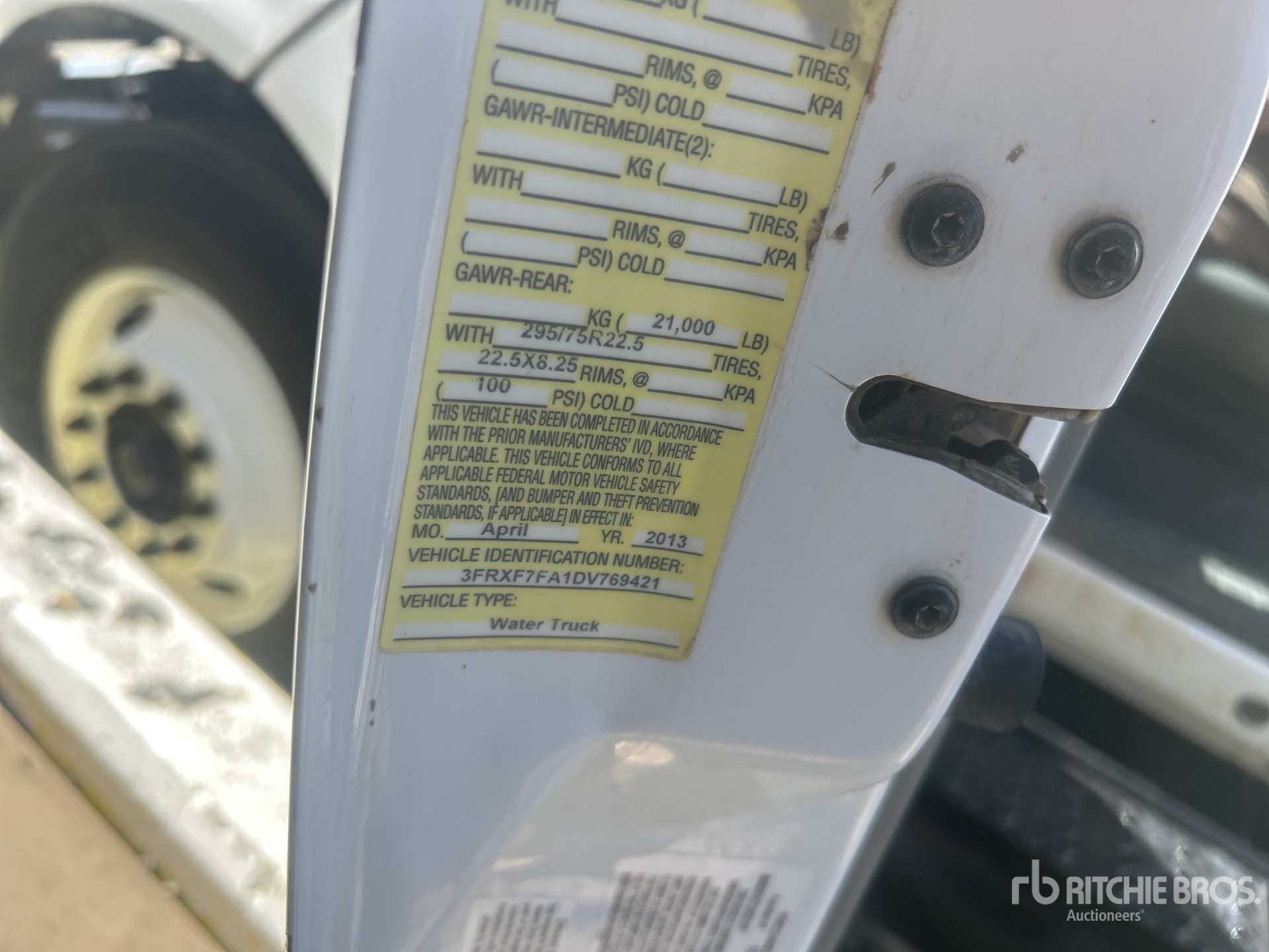 2013 Ford F-750 Water Truck