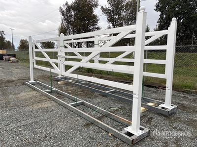 2025 EG EarthyGrounds Gate B 19 ft x 7 ft 2 in Bi-Parting Cancello (Unused)