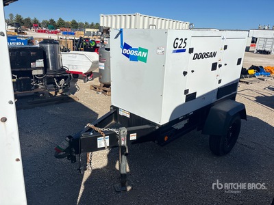 2022 Doosan 25 kW Mobile Generator Set