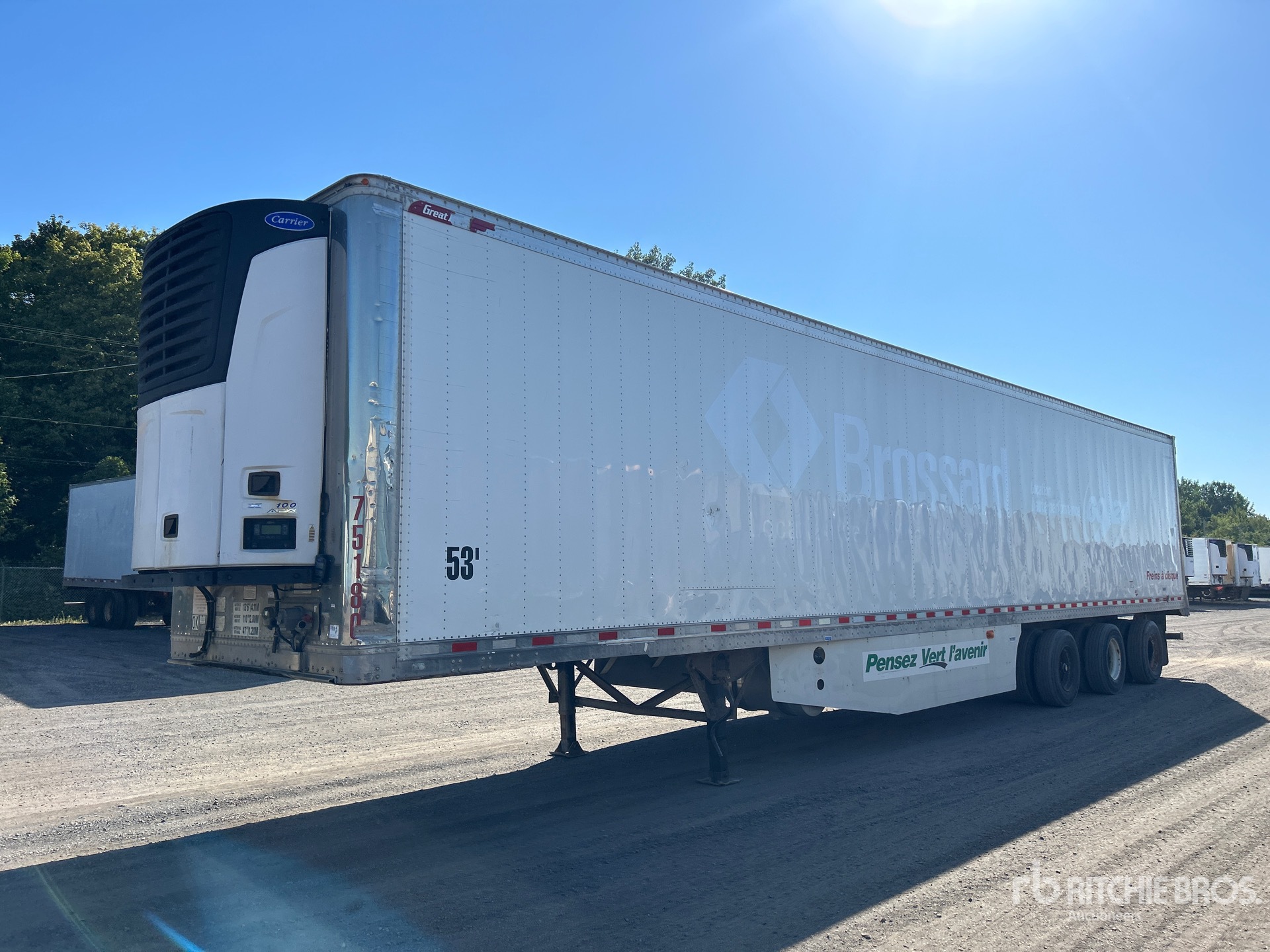 2015 Great Dane ECL-1116-31053 53 ft x 102 in Tri/A Refrigerated Trailer