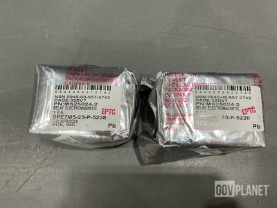 (2) PCX MS25024-2 Electromagnetic Relays