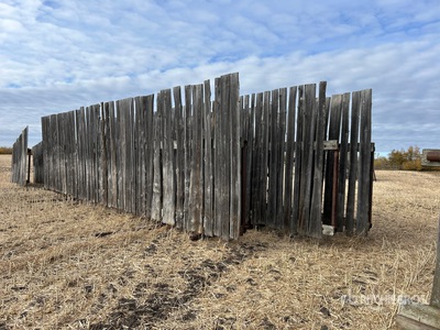Quantity of (3) 30 ft x 8 ft Free Standing Wind Fence