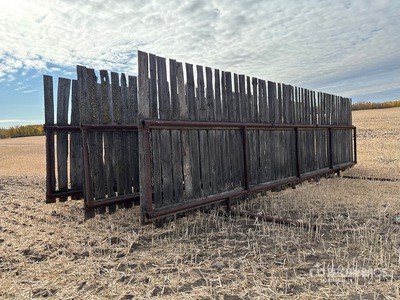 Quantity of (3) 30 ft x 8 ft 6 in Free Standing Wind Fence