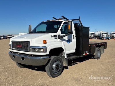 2008 GMC C5500 4x4 Flatbed Truck
