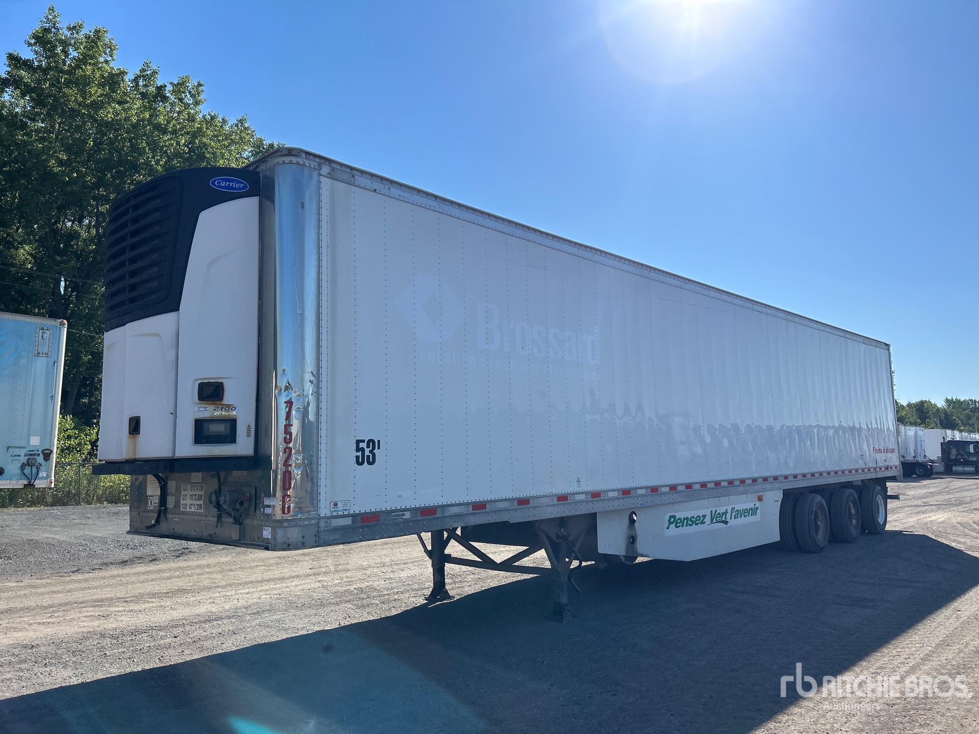 2015 Great Dane ECL-1116-31053 53 ft x 102 in Tri/A Refrigerated Trailer
