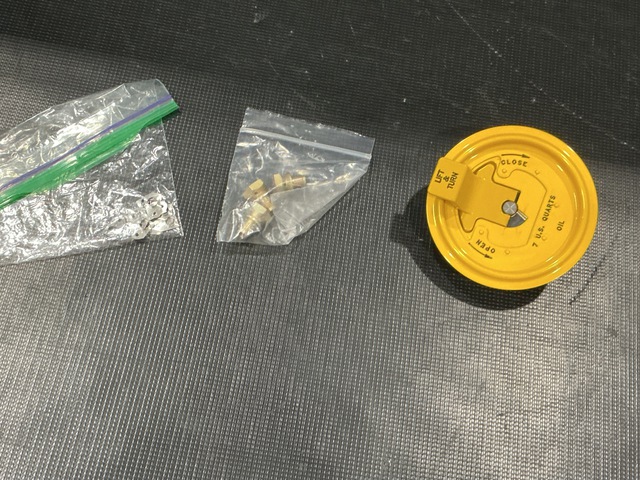 (11) Hole Liners, (3) Breathers, (1) Filler Cap & Assorted Items