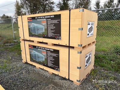 TMG MS2640 40 ft x 26 ft Metal Garage Abri